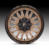 Fuel Arc D797 Platinum Bronze with Gloss Black Lip Custom Truck Wheels 3